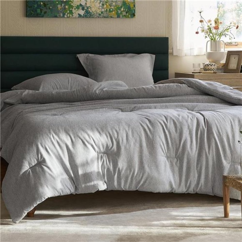 Bedsure Queen Comforter Set Kids - Grey Queen Size Comforter, Soft Bedding